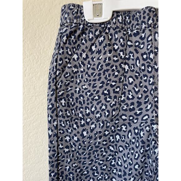 Jumping Beans Gray Cheetah Elastic Waist Porkchop Pockets Woven Pants Size 7 - Picture 3 of 7
